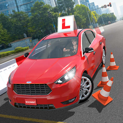 Car Driving School Simulator on-screen controls